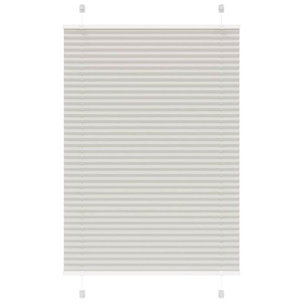 vidaXL Store pliss&eacute; gris clair 90x150 cm largeur du tissu 89,4 cm