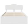 vidaXL Cadre de lit Blanc 120 x 190 cm Bois de pin massif