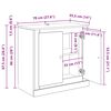 vidaXL Buffets 3 pcs Ch&ecirc;ne noir 70 x 35,5 x 67,5 cm Bois d'ing&eacute;nierie