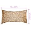 vidaXL Filet de camouflage avec sac de rangement 708x423 cm sable