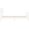 vidaXL Cadre de lit sans matelas blanc 90x200 cm bois de pin massif