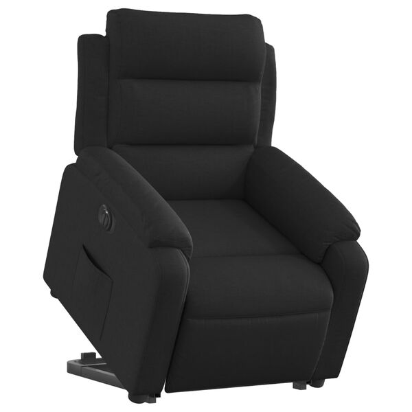vidaXL Fauteuil inclinable &eacute;lectrique noir tissu