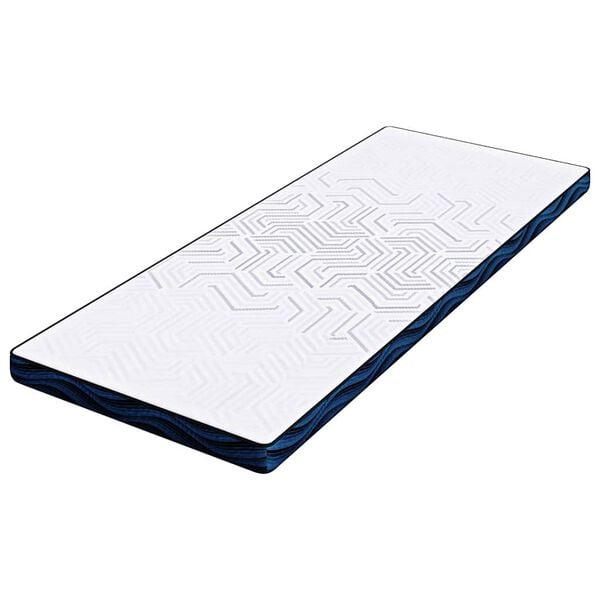 vidaXL Surmatelas Blanc 80 x 200 cm Tissu jacquard