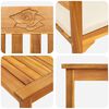 vidaXL Ensemble de Mobilier 4 pcs Naturel Bois d'Acacia Massif