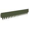 vidaXL Bordure de Pelouse 10 pc 103 x 20 cm Acier Vert olive