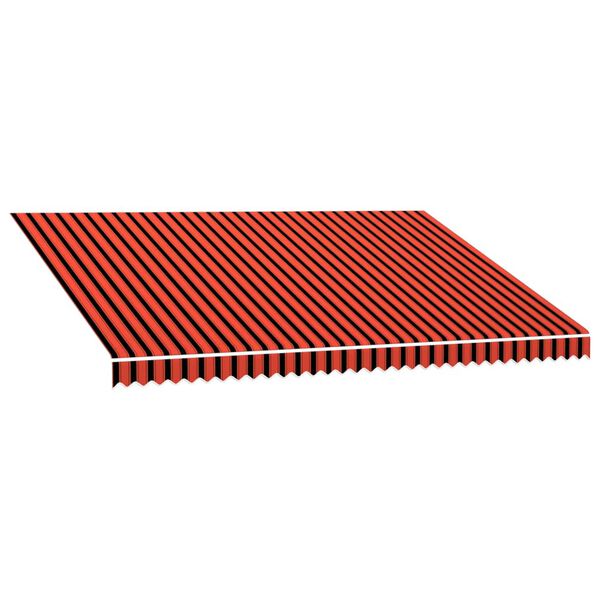 vidaXL Toile d'auvent Orange et marron 4,5x3 m