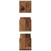 vidaXL Étagères murales 3 pcs vieux bois 58x18x18 cm bois d'ingénierie