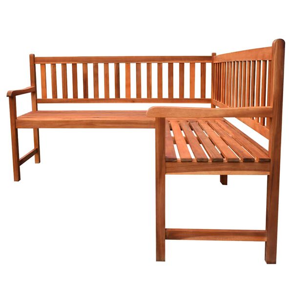 vidaXL Banc d'angle de jardin avec coussins 150cm Bois d'acacia massif