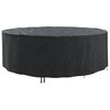 vidaXL Housse pour meubles 279 x 279 x 85 cm Tissu Oxford 210D Rond