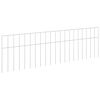 vidaXL Panneau de cl&ocirc;ture de jardin 24 pcs Acier galvanis&eacute; Argent&eacute;