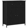 vidaXL Buffet Ch&ecirc;ne noir 70 x 30 x 80 cm Bois d'ing&eacute;nierie