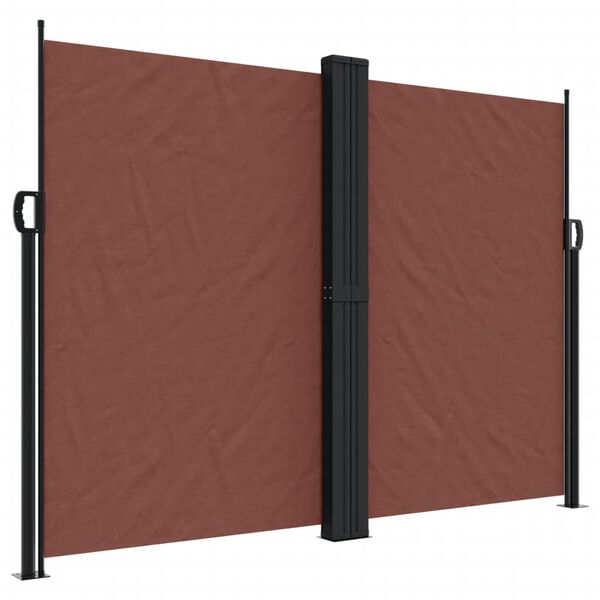 vidaXL Auvent lat&eacute;ral r&eacute;tractable marron 180x600 cm