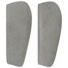 vidaXL Sommier &agrave; lattes de lit et matelas Gris clair 160x200cm Velours