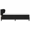 vidaXL Lit &agrave; ressorts avec matelas Noir 80 x 200 cm tissu