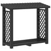 vidaXL Support &agrave; bois 114 x 46 x 101 cm PP Anthracite