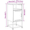 vidaXL Tables de chevet 2 pcs rose 36x39x78 cm acier
