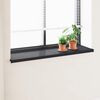 vidaXL Appui de fen&ecirc;tre Anthracite avec grain de bois PVC