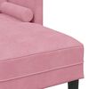 vidaXL Ensemble de Canap&eacute;s avec coussin 2 pcs Rose Polyester