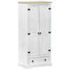 vidaXL Armoires avec tiroir Blanc 76 x 50 x 170 cm Pin massif