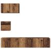vidaXL Ensemble meuble TV 3 pcs Bois Ancien Bois d'ing&eacute;nierie