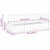 vidaXL Cadre de lit d'angle Jaune 80 cm x 200 cm Velours