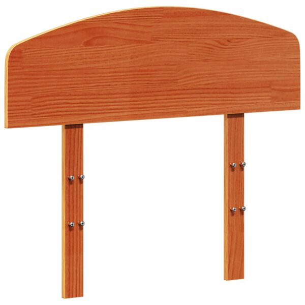 vidaXL T&ecirc;te de lit cire marron 100 cm bois massif de pin
