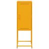 vidaXL Buffet jaune moutarde 36x39x107 cm acier