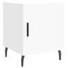 vidaXL Table de chevet blanc 40x40x50 cm bois d&rsquo;ing&eacute;nierie