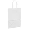 vidaXL Sacs en papier 250 pcs avec poign&eacute;es blanc 15x8x21 cm