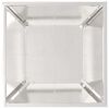 vidaXL Cache-pot de jardin 5 pcs Argent 40 x 40 x 15 cm