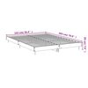 vidaXL Cadre de lit sans matelas sonoma gris 140x200 cm