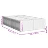 vidaXL Cadre de lit sans matelas cr&egrave;me 120x200 cm tissu