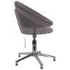 vidaXL Chaises pivotantes &agrave; manger lot de 6 taupe tissu
