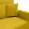 vidaXL Canap&eacute; &agrave; 2 places Jaune 120 cm Velours