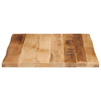 vidaXL Dessus de table bord vivant 80x80x3,8 cm bois de manguier brut