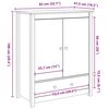 vidaXL Buffet 83x41,5x100 cm Bois massif de pin