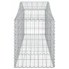 vidaXL Paniers à gabions arqués 12 pcs 200x50x60/80 cm Fer galvanisé