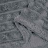vidaXL Jet&eacute; Gris fonc&eacute; 200 x 150 cm Toison