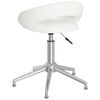 vidaXL Chaises pivotantes &agrave; manger lot de 2 blanc similicuir