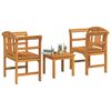 vidaXL Ensemble de Mobilier 3 pcs Naturel Bois d'Acacia Massif