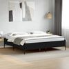 vidaXL Cadre de lit sans matelas noir 200x200 cm