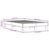 vidaXL Cadre de lit sans matelas noir 120x200 cm