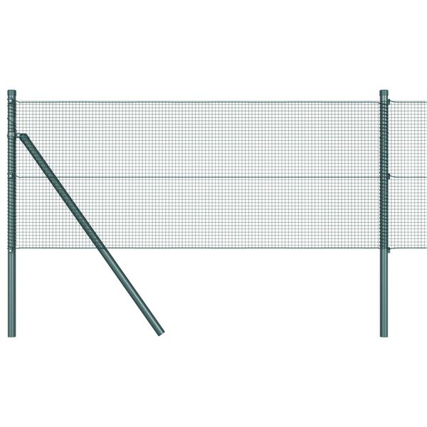 vidaXL Poteau de cl&ocirc;ture. Vert 10 x 0,6 m (maille 12 x 12 mm)