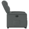 vidaXL Fauteuil inclinable électrique gris foncé tissu
