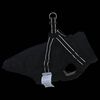 vidaXL Manteau pour chien avec harnais Noir M Fleece et Polyester