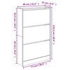 vidaXL Armoire &agrave; chaussures noir 80x21x125,5 cm bois d'ing&eacute;nierie