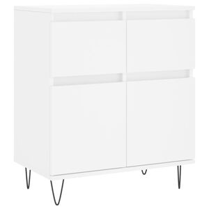 vidaXL Buffet Blanc 60x35x70 cm Bois d'ingénierie