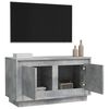 vidaXL Meuble TV gris b&eacute;ton 80x35x45 cm bois d'ing&eacute;nierie