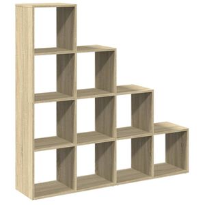 vidaXL &Eacute;tag&egrave;re s&eacute;paratrice de pi&egrave;ce 4 niveaux ch&ecirc;ne sonoma