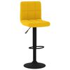 vidaXL Tabourets de bar lot de 2 jaune moutarde velours